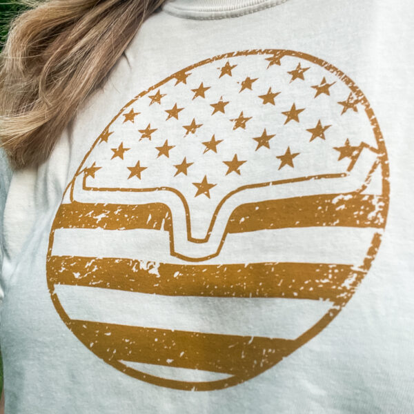 Ladies American Bullseye Crop – Bild 2