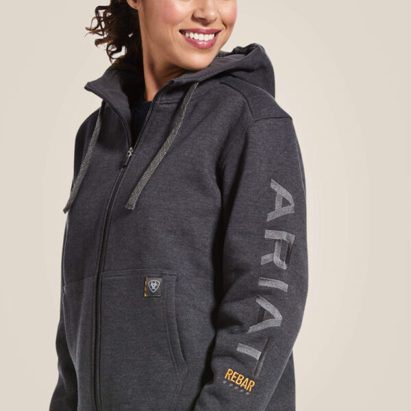 Rebar All Wether Full Zip Charcoal – Bild 2