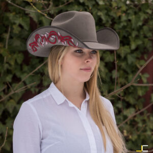 GreeleyHat-Grey/Red Tattoo